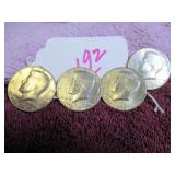 LOT OF 4 KENNEDY 1976-D HALF DOLLAR