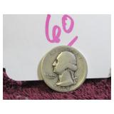 1939 SILVER QUARTER - US, CIRCULATED