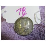 1964-D KENNEDY SILVER HALF DOLLAR, GOOD