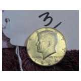 1964-D KENNEDY HALF DOLLAR - SILVER, VG