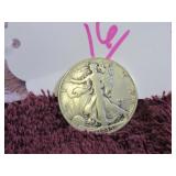 1945 SILVER WALKING LIBERTY - HALF DOLLAR, GOOD