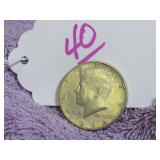 1964-D KENNEDY HALF DOLLAR, VG