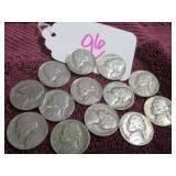 JEFFERSON NICKEL - (1) 1941-D, (8) 1941-P, GOOD