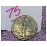 1943 SILVER WALKING LIBERTY 50 - CENT