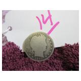 1892 BARBER QUARTER, CIRCULATED