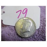 1964-D KENNEDY SILVER HALF DOLLAR, VG