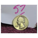 1953-S SILVER QUARTER - US, CIRCULATED