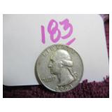 SILVER WASHINGTON QUARTER - 1963-D, GOOD