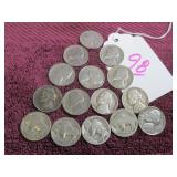 JEFFERSON NICKEL - 1948, '39, '42, '46, '41