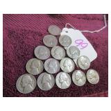 JEFFERSON NICKEL - 1955, 1954-D, 1953-S, '52 '52