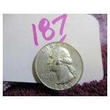 SILVER WASHINGTON QUARTER - 1964-D, GOOD