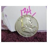 1959-D FRANKLIN HALF DOLLAR - SILVER, CIRCULATED