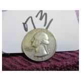 1963-D SILVER QUARTER, GOOD