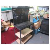 METAL WORK BENCH - PEG BACK - 31.5'W X 61'H X 16'D