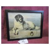 NEW FOUNDLAND DOG NAMED BOB - IN FRAME: 11'W X...