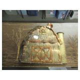 BRASS & COPPER BARN SCULPTURE - 56'W X 27'H