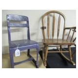 OLD SCHOOL CHAIR & KIDS ROCKER