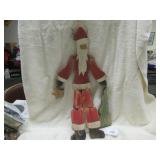 VTG FOLK-ART WIRE HANGING & JOINTS SANTA - 21'H