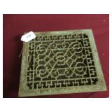 VTG CAST IRON FLOOR REGISTER VENT GRATE - NICE