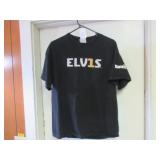 ELVIS T-SHIRT - LARGE - W/ HARRAH'S AD - GC