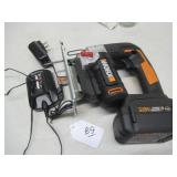 WORX 20-VOLT CORDLESS JIGSAW W/ BATTERY &...