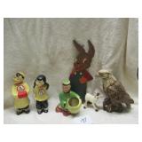 BOX LOT: (2) CERAMIC ARTS - GIRL HAS REPAIRED...
