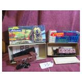 HO-SCALE S-P CABOOSE & ROCK ISLAND OUTSIDE...