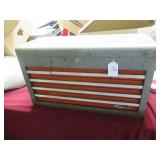 1970S VTG CRAFTSMAN METAL TOP CHEST TOOL BOX