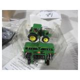 1/64-SCALE JOHN DEERE 6220 W/ 1590 GRAIN DRILL...