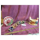 (2) VTG PLANTERS & REPRODUCTION GLASS FLOAT...