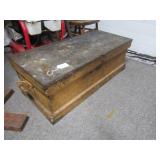VTG CARPENTER'S TOOL CHEST - OLD TIN TOP -...