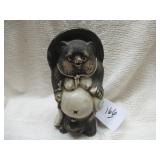 VTG JAPANESE CERAMIC TANUKI STATUE - 7'H - GC