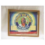 SLEEPY EYE LABEL - IN-FRAME: 12.75'H X 11'H