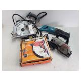 B&D Drill, (2) Circular Saws, Reciprocating Saw