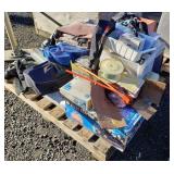 Pallet of Camping, Fishing, Clamming Supplies