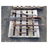 Pallet of Pitchfork Heads & Misc Garden Tools