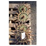 (4) Cultivator Wheels