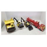 Tonka Trackhoe, Backhoe, Dump Truck