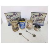 (4) Vintage Coffee Cans