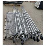 (2) Pallets Metal Shelving