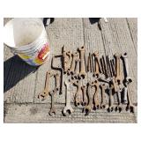 Bucket of Vintage Wrenches