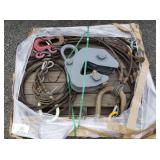 Pallet of Lifting Cables & Clamp