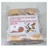 (10) Heavy Duty Ratchet Straps 2.4'x33'