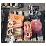 (4) Jeep Cans, Fuel Nozzles, Gas Can