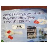 (20) Heavy Duty Lifting Staps 1.2'x9.8'