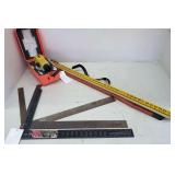 (3) Squares & Geotop Transit w/Grade Stick