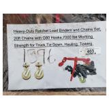 Heavy Duty Ratchet Load Binder & 20' Chain