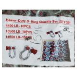 (30) Heavy Duty D-Ring Shackles