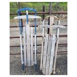 (2) Vintage Runner Sleds