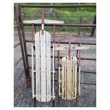 (2) Vintage Runner Sleds